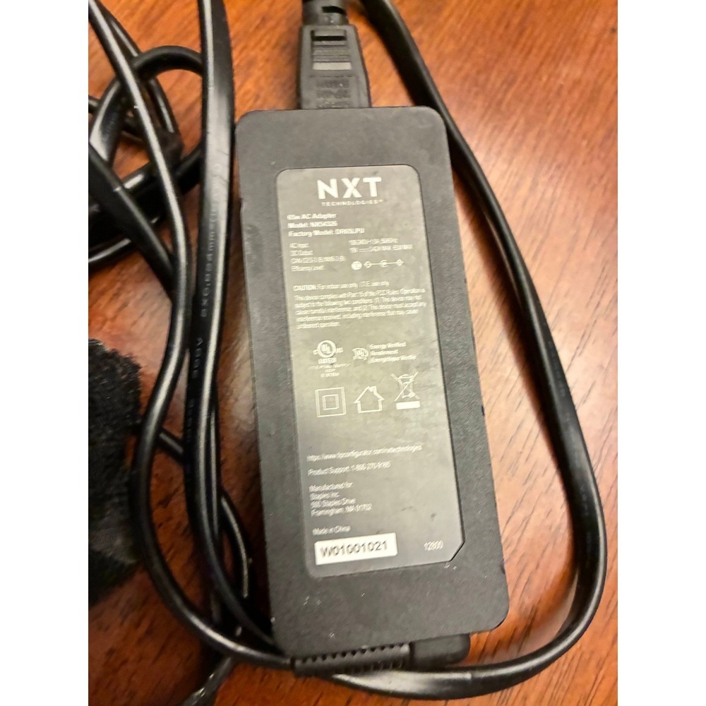 NXT Technologies 65W AC Adapter Laptop Charger 19V 3.42A NX54326 DR65LPU Black - Picture 4 of 5